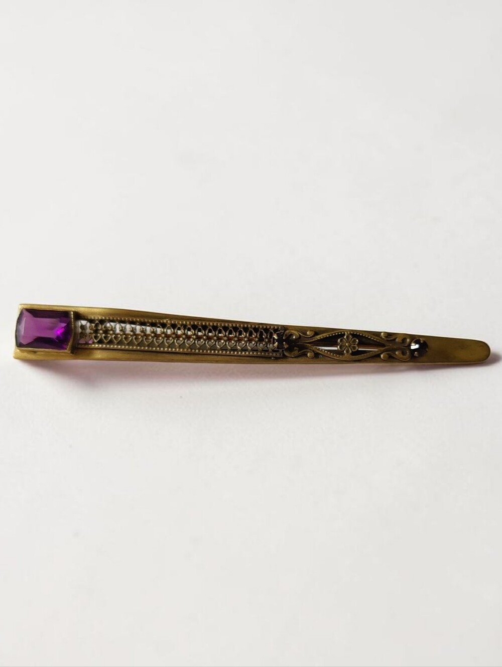 Rare Antique Large Victorian Gold Filled Brooch